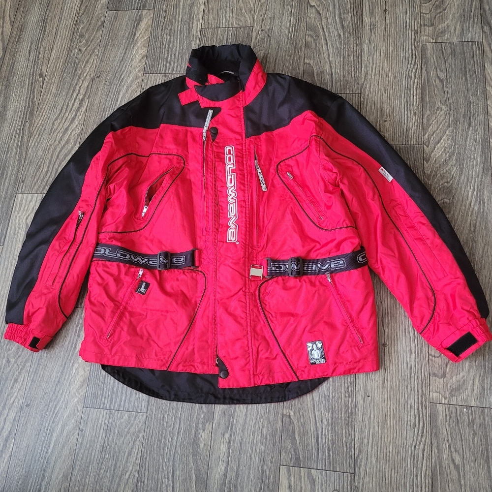 COLDWAVE Red and Black Snowmobile Jacket SIZE 3XL. EXCELENT CONDITION